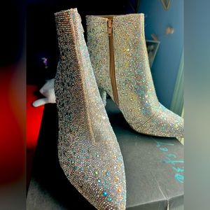 Brand New Betsey Johnson sparkly booties!